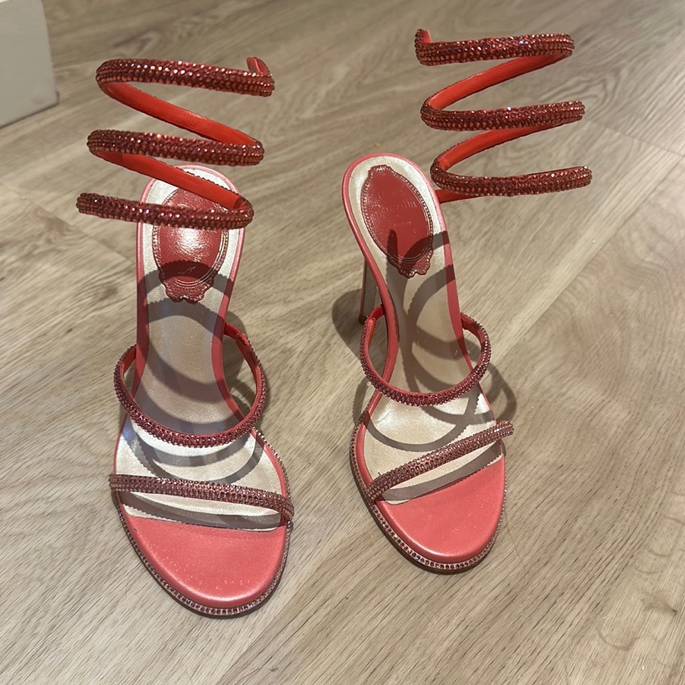 Rene Caovilla Pink Heels